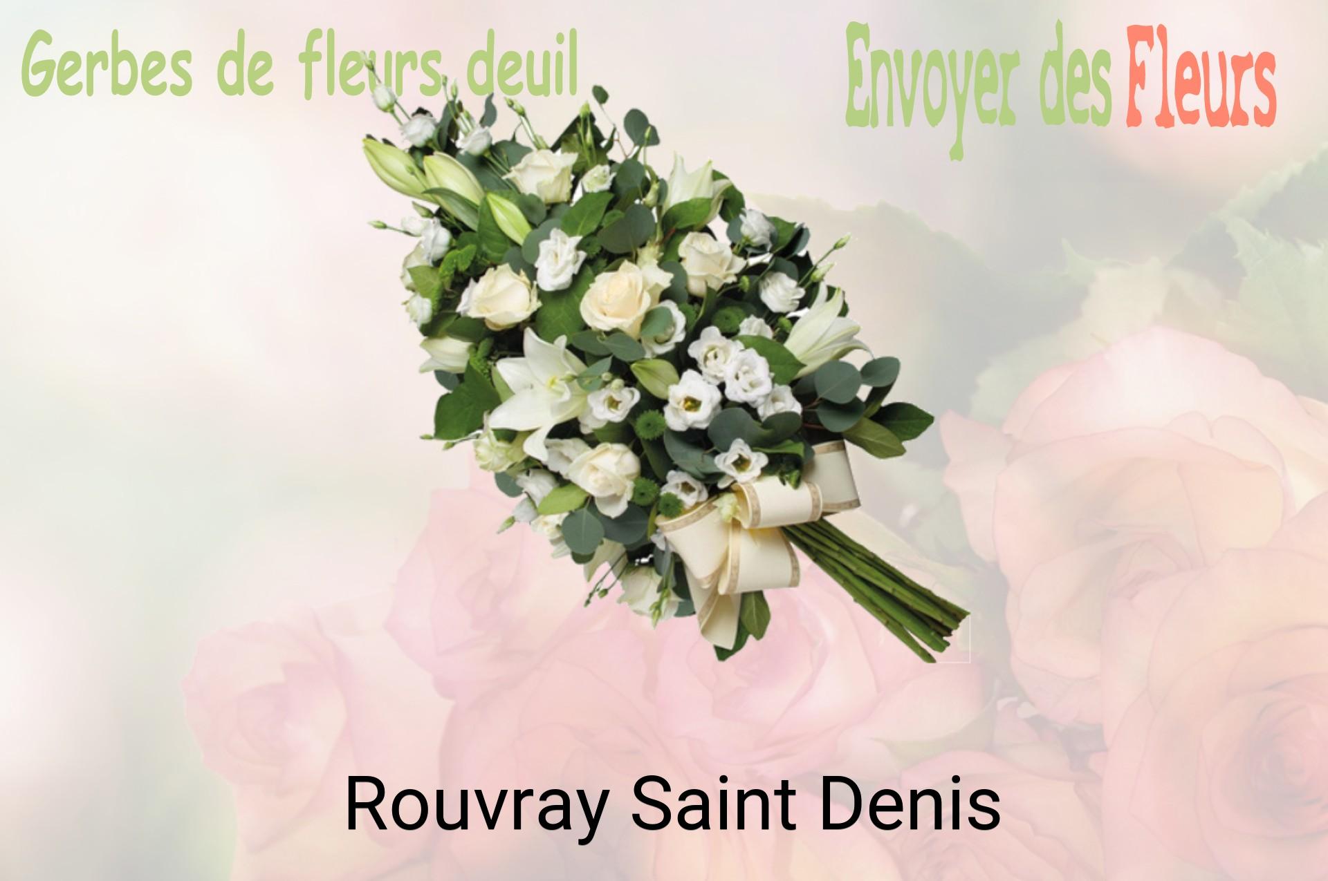 Gerbe de fleurs de deuil livrée à Rouvray-Saint-Denis